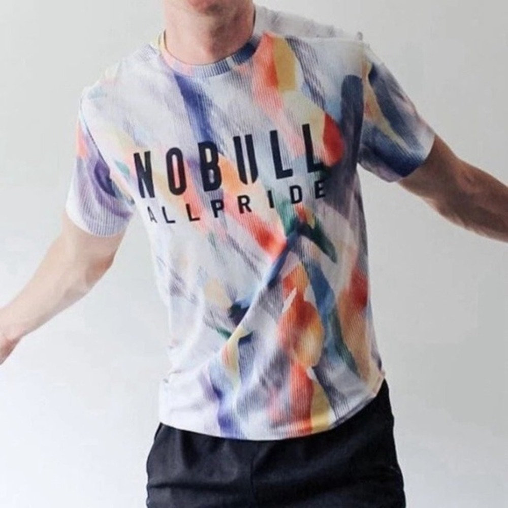 NoBull Men's All Pride LGBTQ+ Short Sleeve Tee Cross Fit Workout Gym Size Large